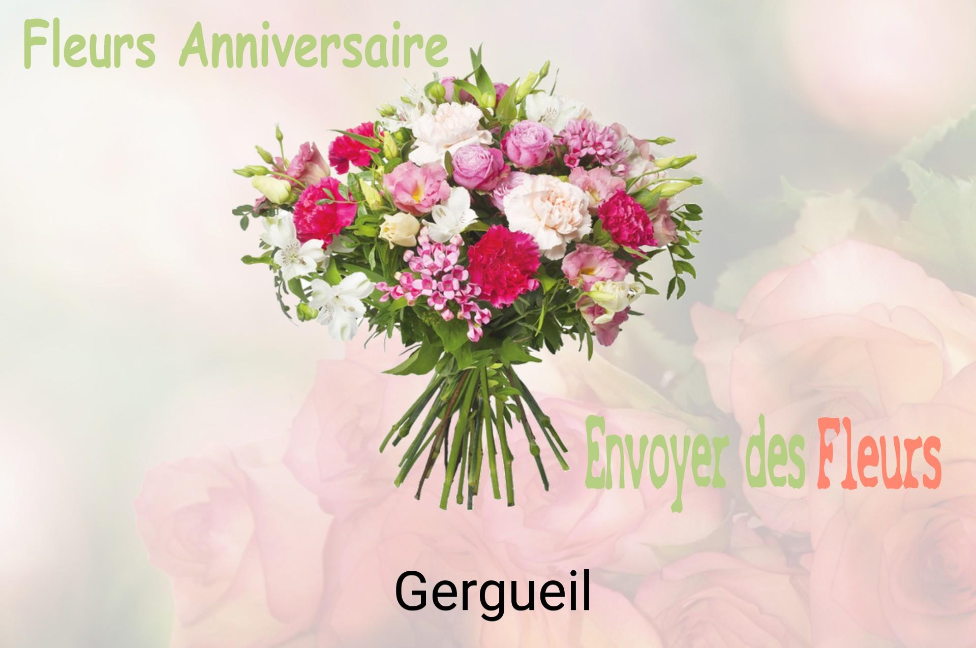 Bouquet de fleurs d’anniversaire livré à Gergueil